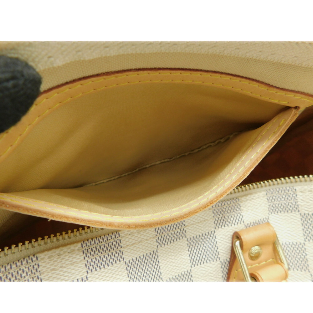 LOUIS VUITTON Speedy Damier Azur White Boston Bag White - Picture 5 of 7